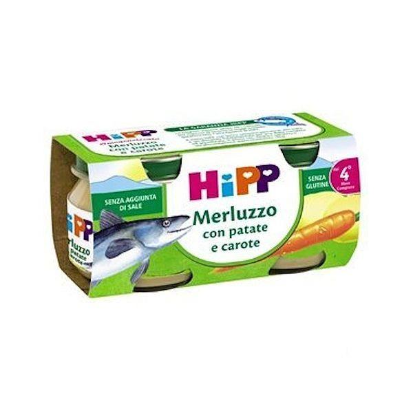 HIPP OMO PESCE 2X80 MERLUZZO PATATE CAROTE