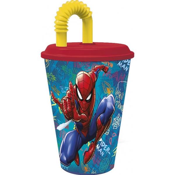 OLED SPIDERMAN BICCHIERE SPOT C/CAN 430ML