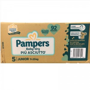 PAMPERS PANNOLINI BABY DRY PACCO TRIPLO TG 5 JOUNIOR
