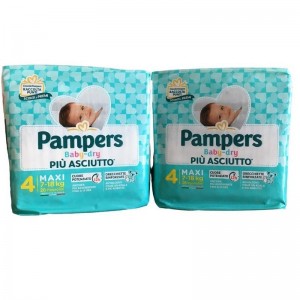 PAMPERS PANNOLINO  BABY DRAY TRIPLO TG.4 26+26