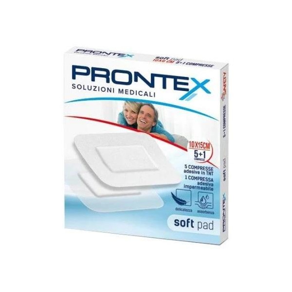 PRONTEX COMPRESSE ADESIVE IN TNT 10X15 6PZ