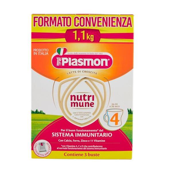 PLASMON NUTRIMUNE 4 LATTE POLVERE 1,1 KG