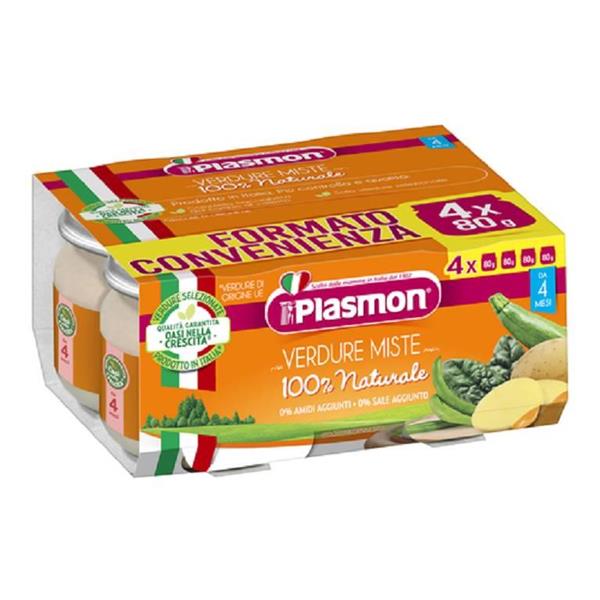 PLASMON OMO VERDURE 4X80 VERDURE MISTE