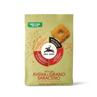 ALCE NERO FROLLINI GRANO/AVENA 250G