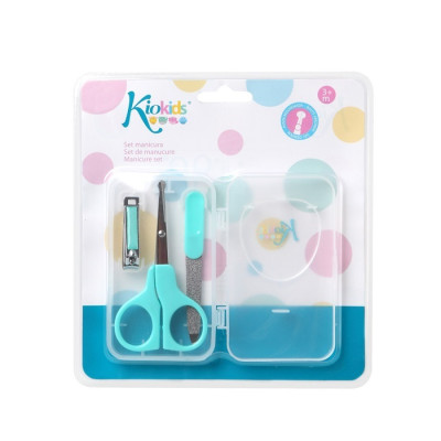 KIO KIDS SET FORBICINE,LIMA E TAGL.UNGHIE AZZURRO