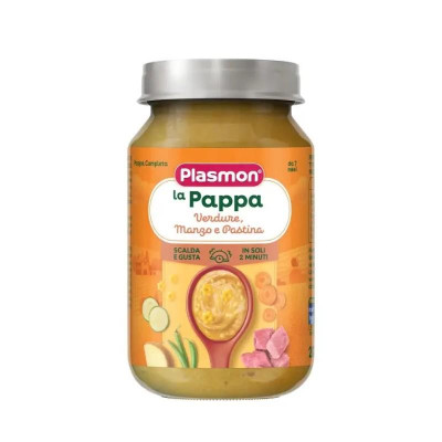 PLASMON PAPPA CON VERDURE, MANZO E PASTINA 200G