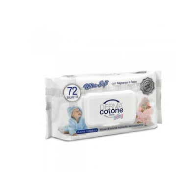 DERMACOTONE SALVIETTE INFUSO DI CREMA TALCO 72 PZ