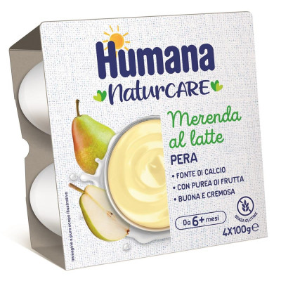 HUMANA MERENDA 4X100 LATTE  PERA
