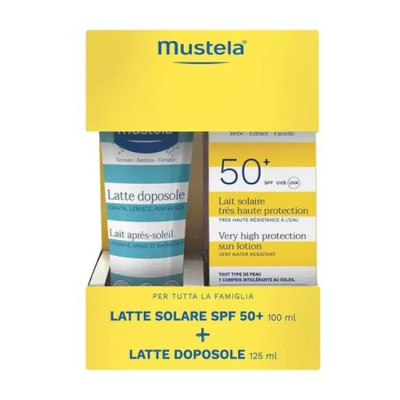 MUSTELA LATTE SOLARE 100ML + DOPOSOLE  125ML