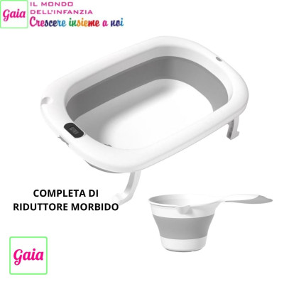 GAIA MILLE BOLLE BAGNETTO PIEGHEVOLE GRIGIO