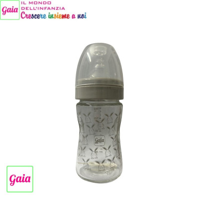 GAIA BIBERON VETRO 150ML GRIGIO