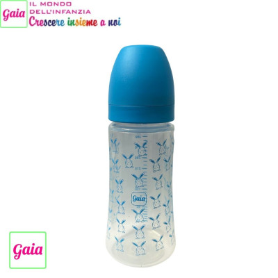 GAIA BIBERON 330ML RABIT AZZURRO