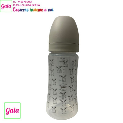 GAIA BIBERON 330ML RABIT GRIGIO