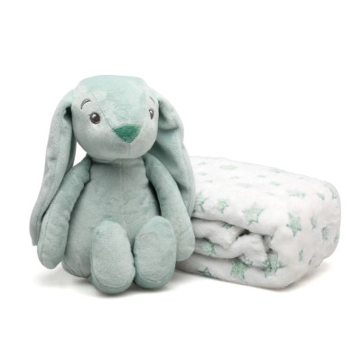 KIO KIDS SET CONIGLIO VERDE/COPERTINA 