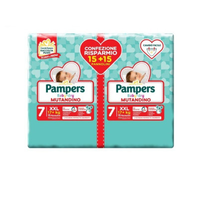 PAMPERS BABY DRY MUTANDINA DOPPIO TG.7