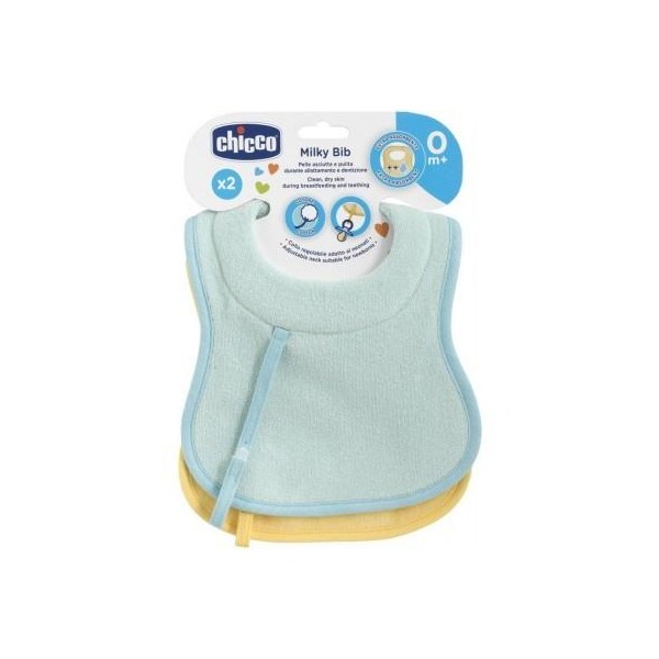 Kiokids Bavaglino Impermeabile Con Maniche Azzurro